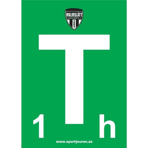 Timeout Kort Time out kort med logo (handboll) (Domare » Tillbehör) — Sportjouren Timeout Kort