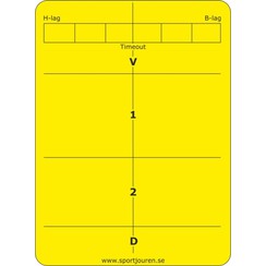 Produktbild fr “Gula kort till handboll (20st)”